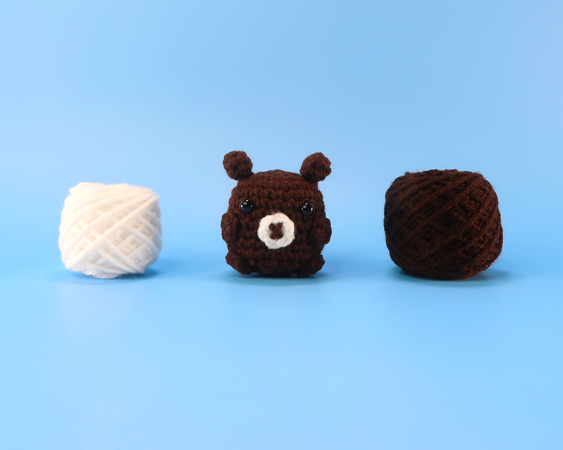 Brown Bear Crochet Kit & Pattern