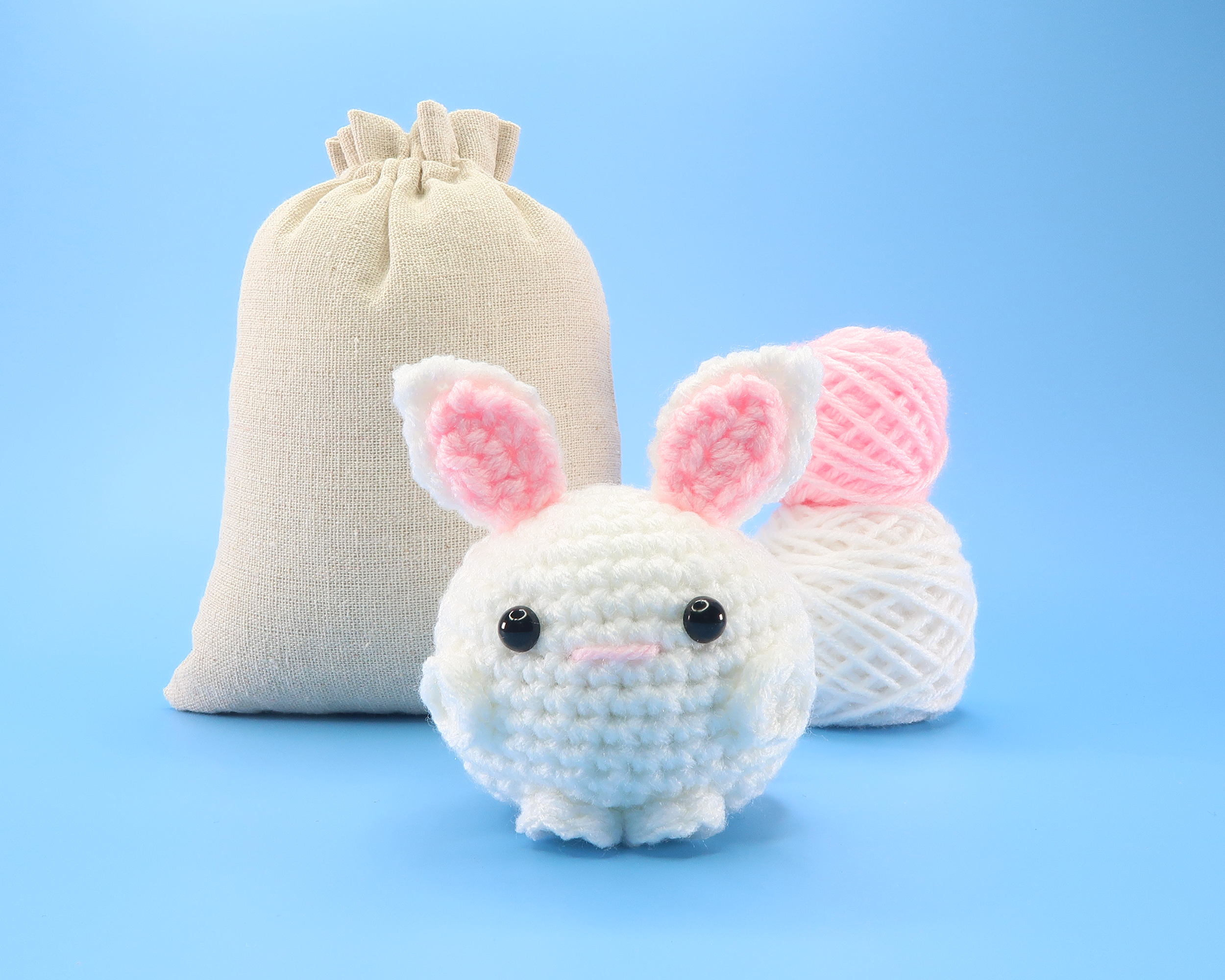 Bunny Ball Crochet Kit & Pattern