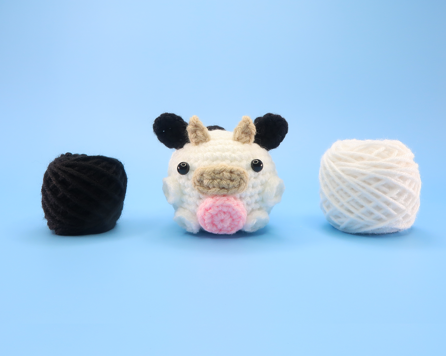 Cow Ball Crochet Kit & Pattern