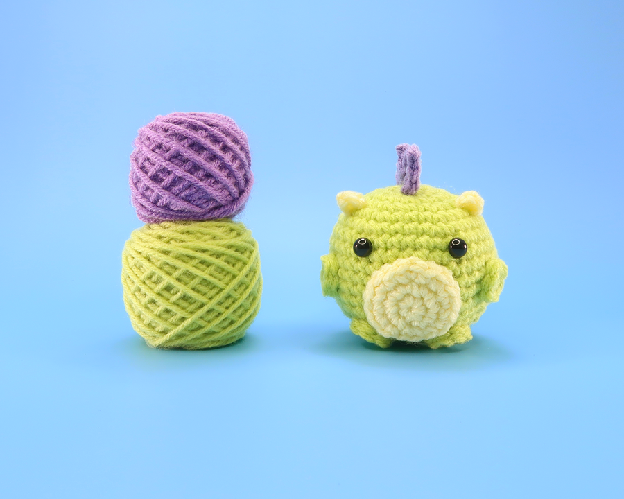 Dinozilla Ball Crochet Kit & Pattern