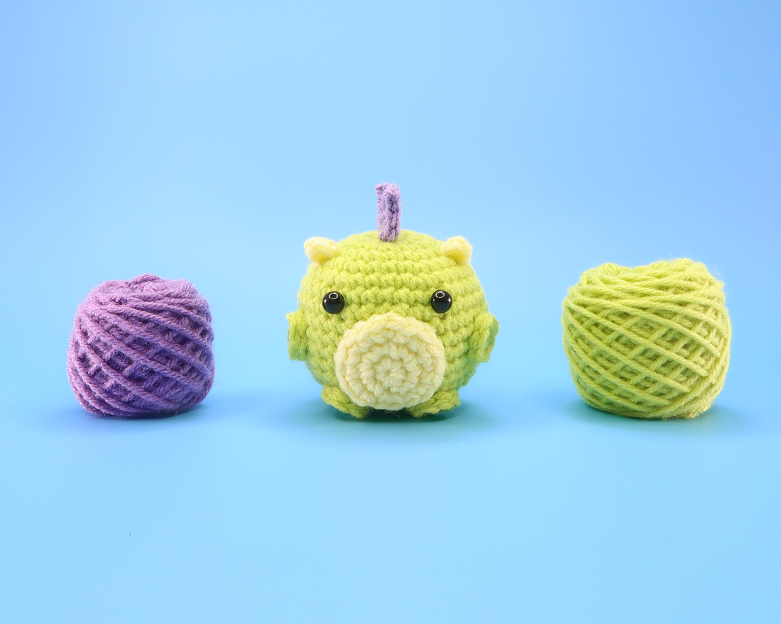 Dinozilla Ball Crochet Kit & Pattern