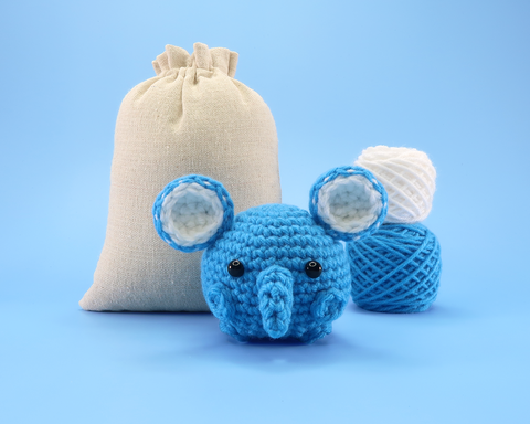 Elephant Ball Crochet Kit & Pattern