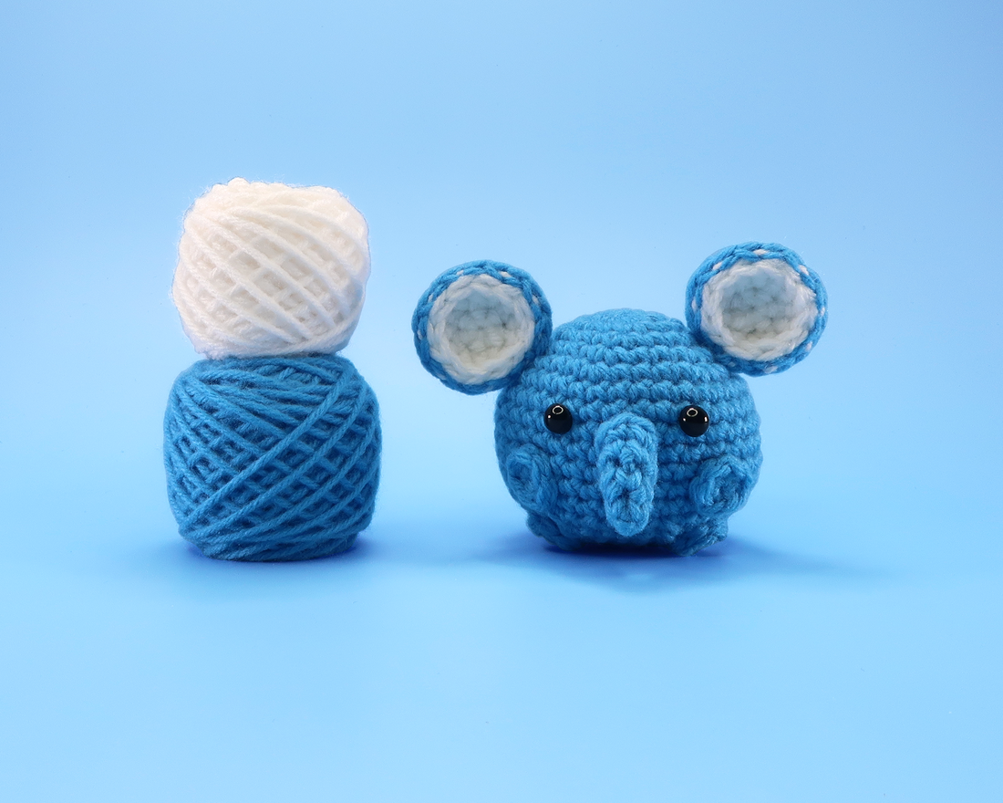 Elephant Ball Crochet Kit & Pattern