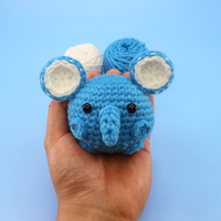 Elephant Ball Crochet Kit & Pattern