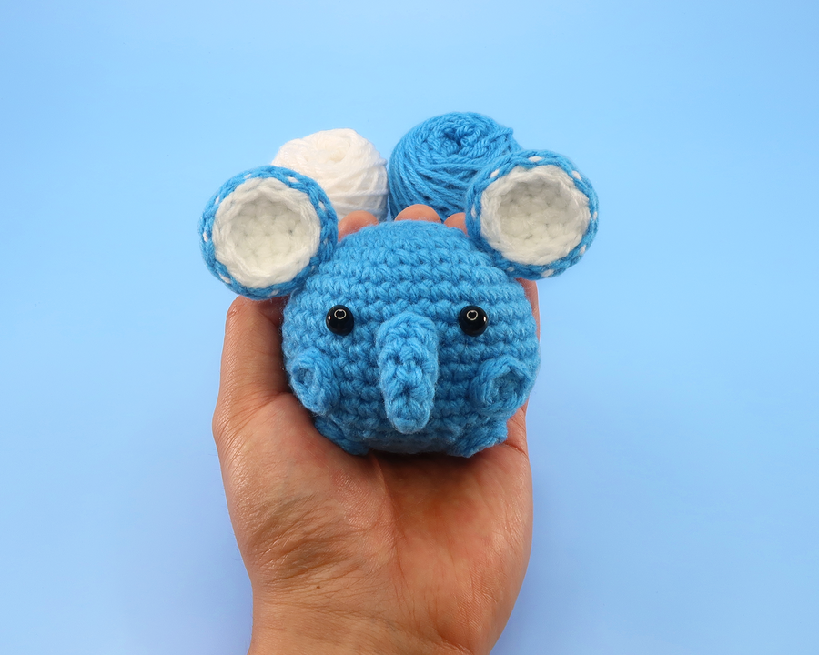 Elephant Ball Crochet Kit & Pattern