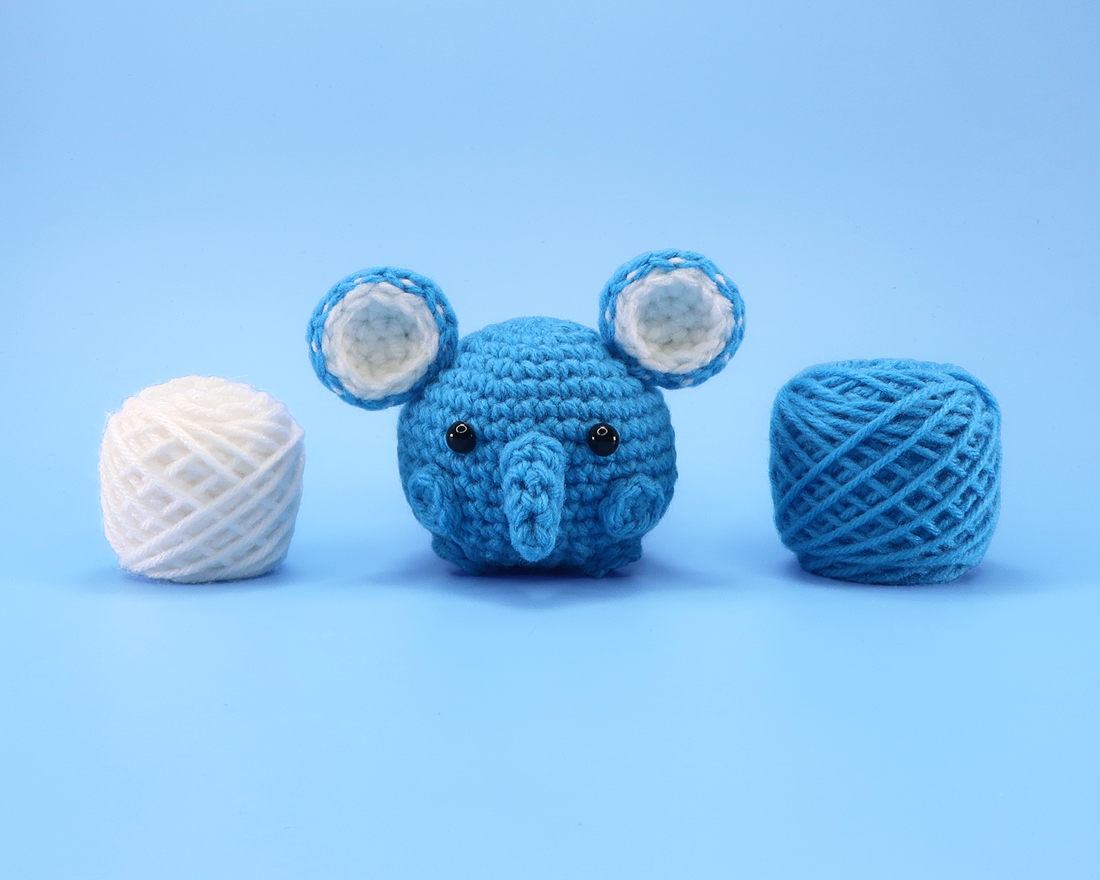 Elephant Ball Crochet Kit & Pattern