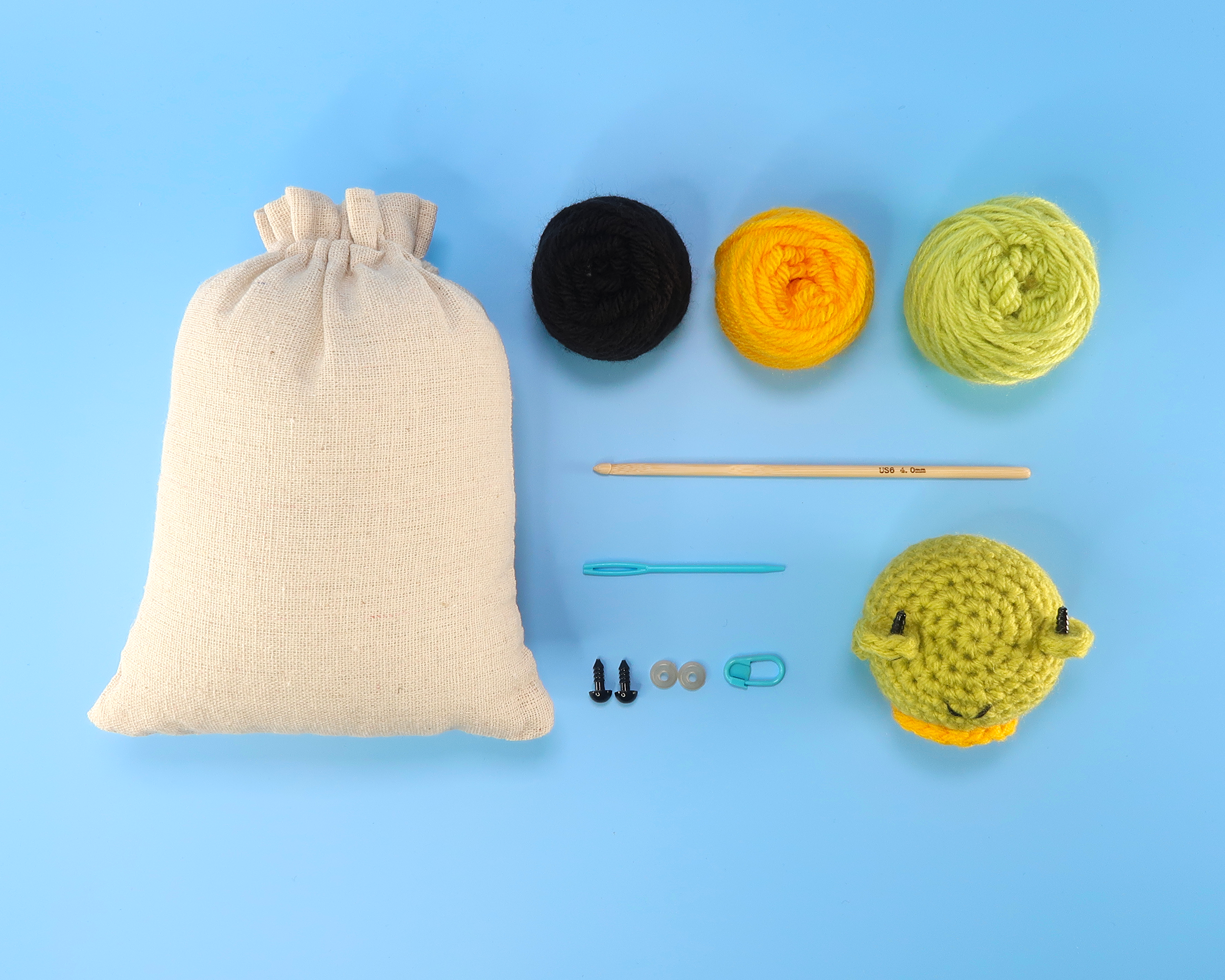Frog Crochet Kit & Pattern