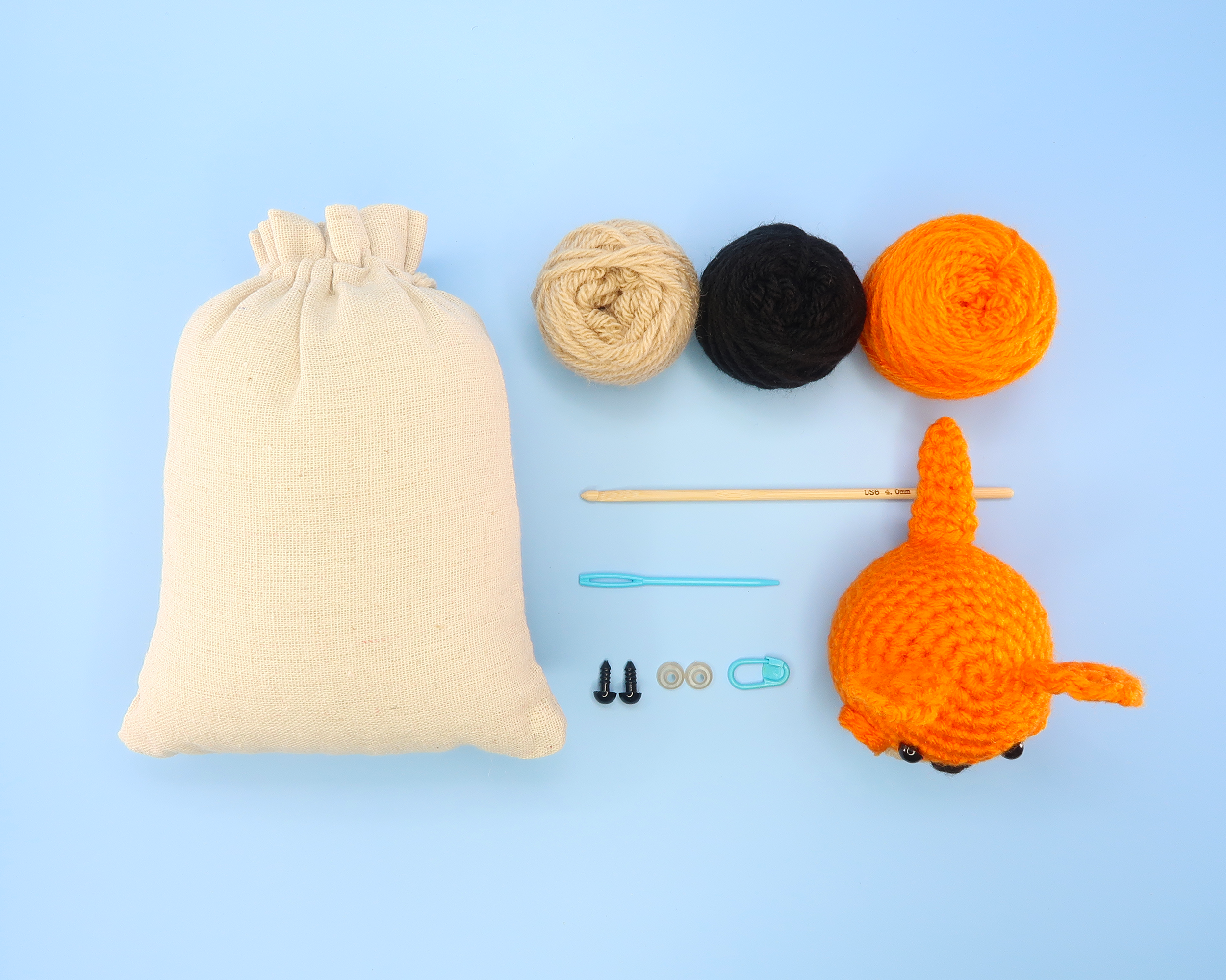 Kangaroo Ball Crochet Kit & Pattern