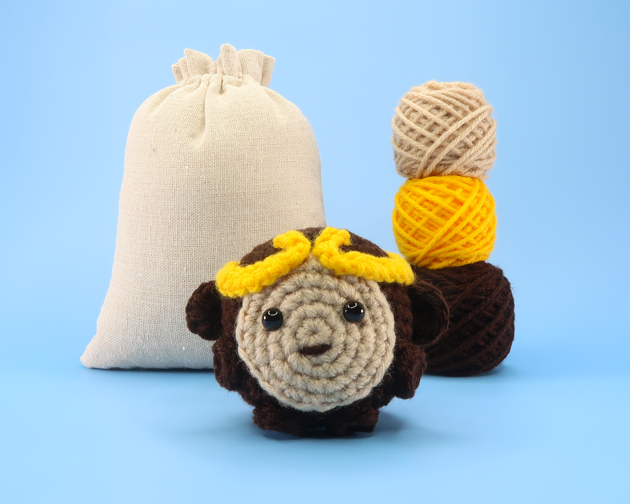 Monkey King Ball Crochet Kit & Pattern