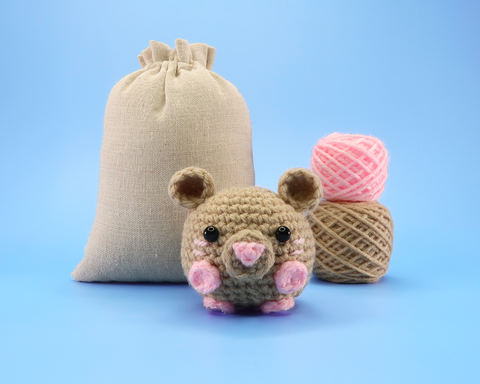 Mouse Ball Crochet Kit & Pattern