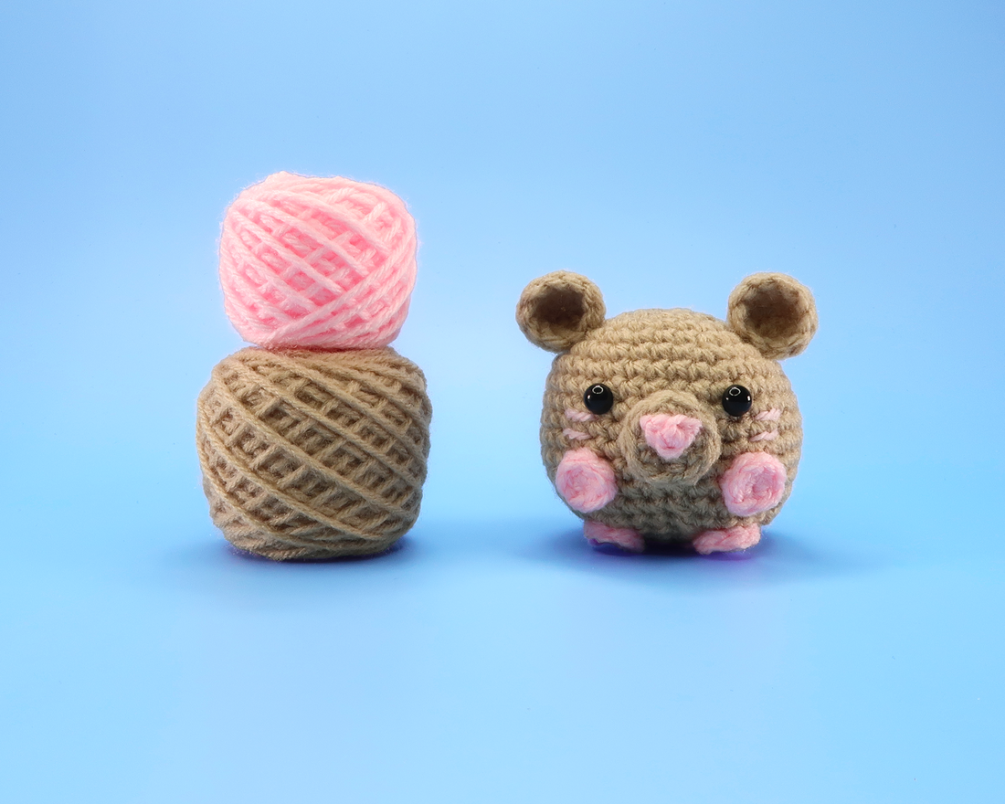 Mouse Ball Crochet Kit & Pattern