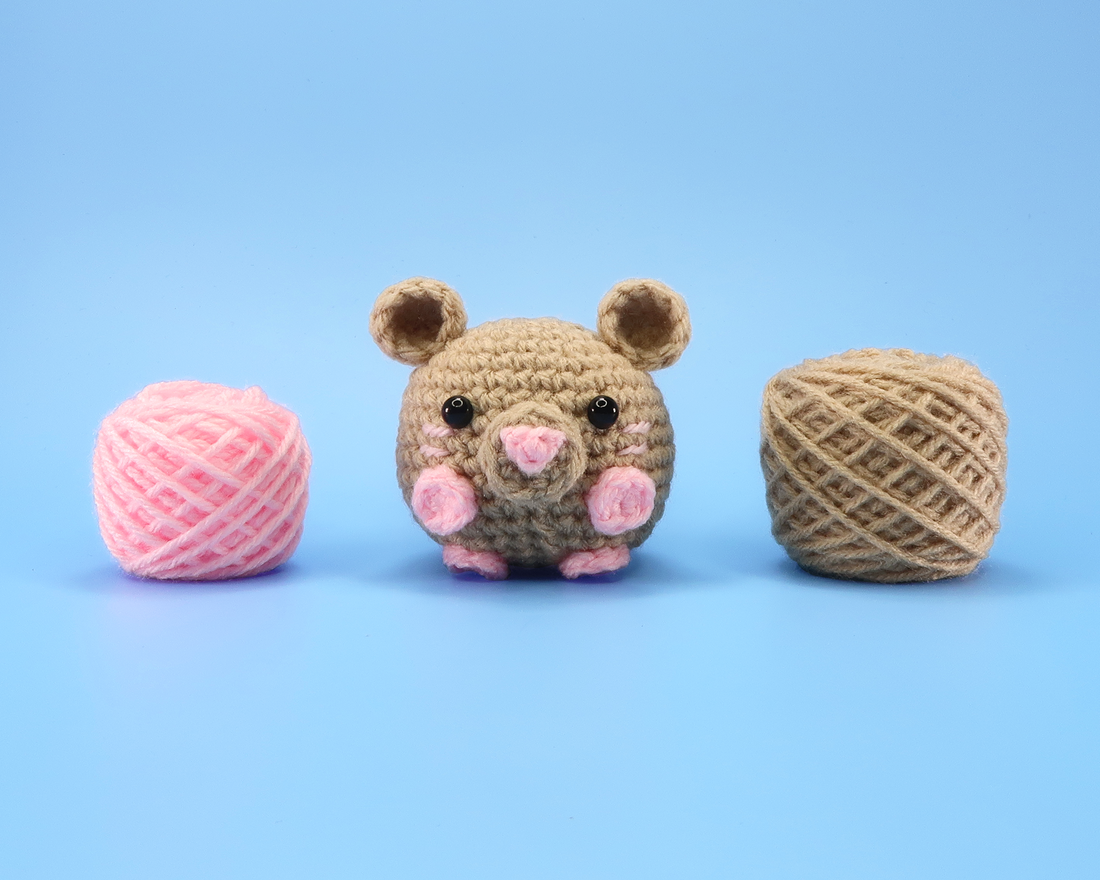 Mouse Ball Crochet Kit & Pattern