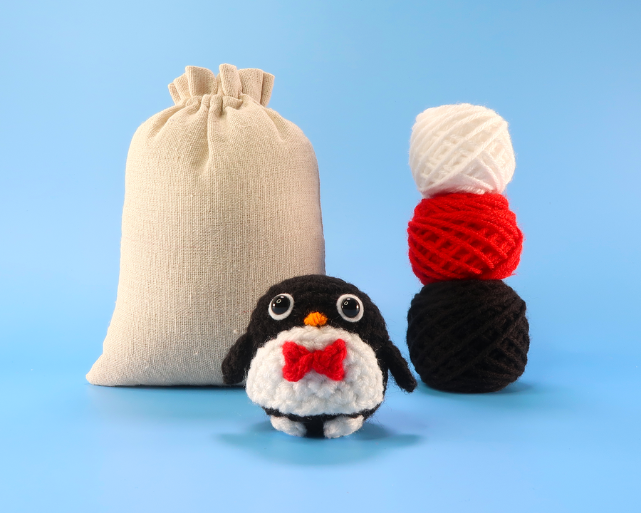 Mr. Penguin Crochet Kit & Pattern