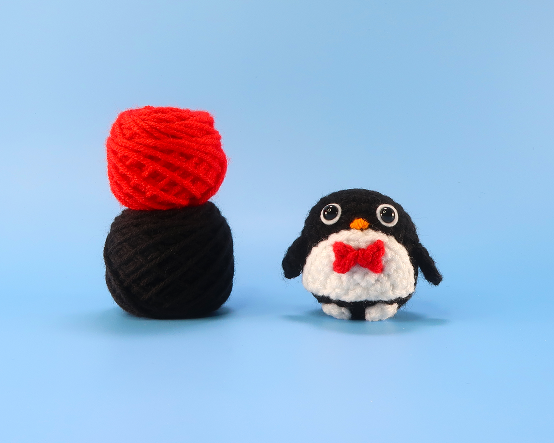 Mr. Penguin Crochet Kit & Pattern