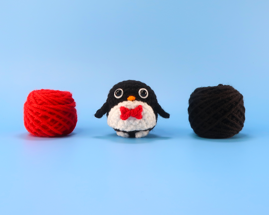 Mr. Penguin Crochet Kit & Pattern