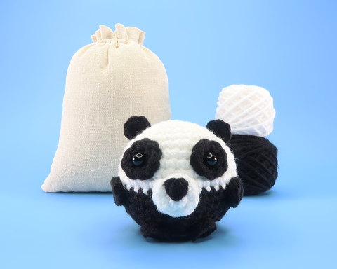 Panda Ball Crochet Kit & Pattern