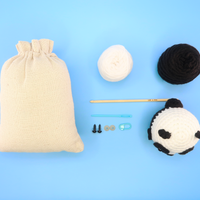 Panda Ball Crochet Kit & Pattern