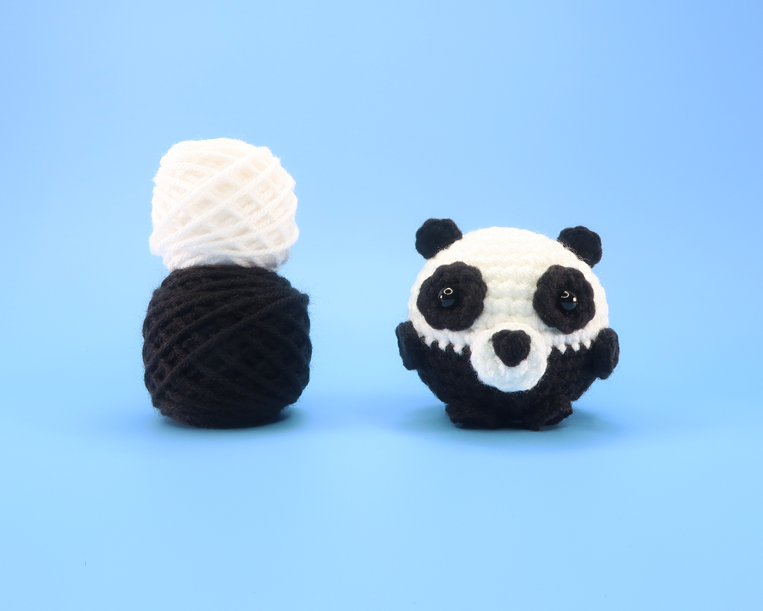 Panda Ball Crochet Kit & Pattern