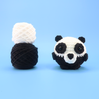 Panda Ball Crochet Kit & Pattern