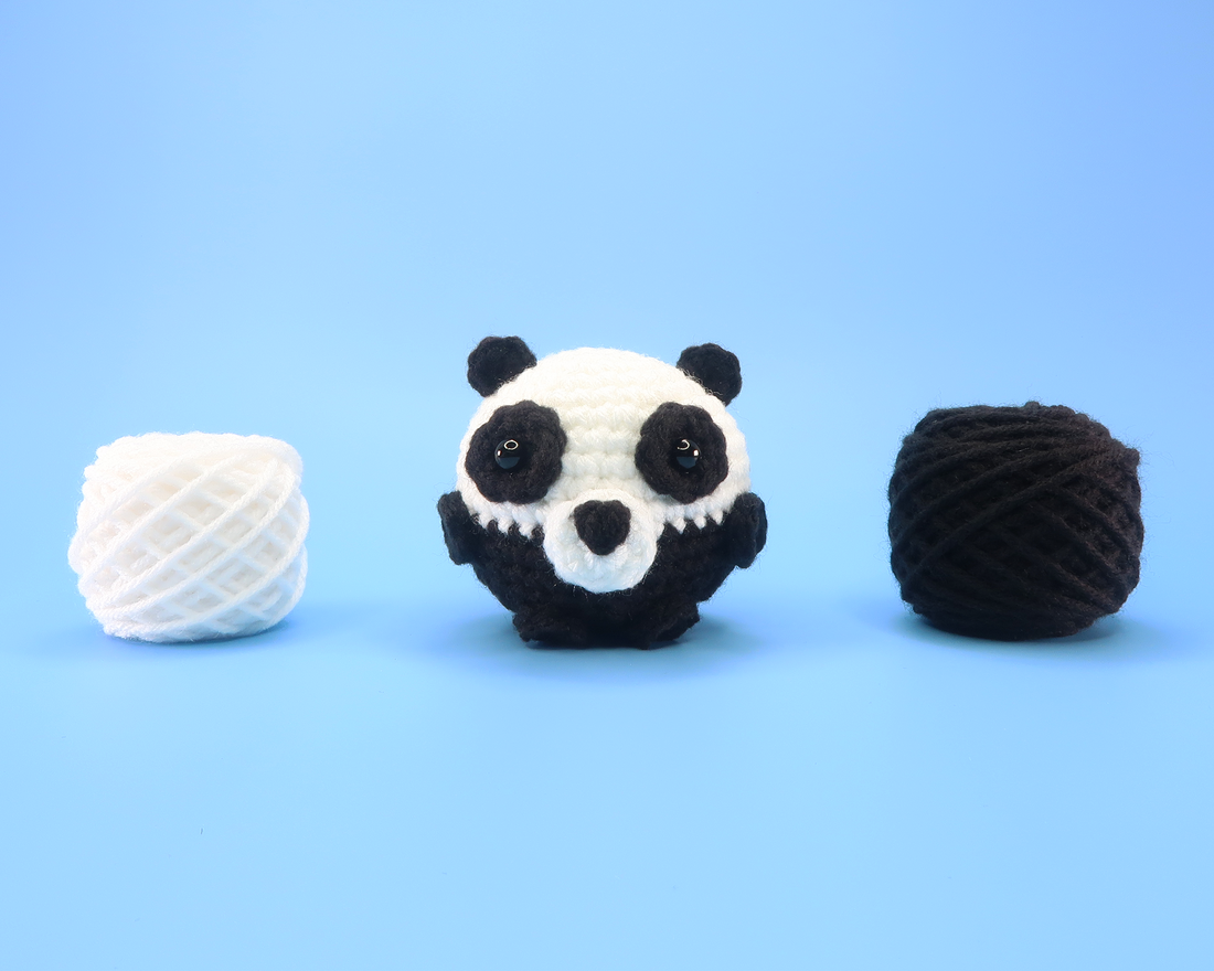 Panda Ball Crochet Kit & Pattern