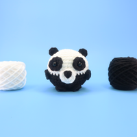 Panda Ball Crochet Kit & Pattern