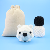 Polar Bear Ball Crochet Kit & Pattern