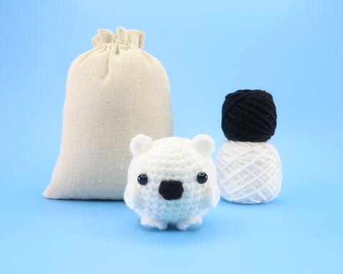 Polar Bear Ball Crochet Kit & Pattern