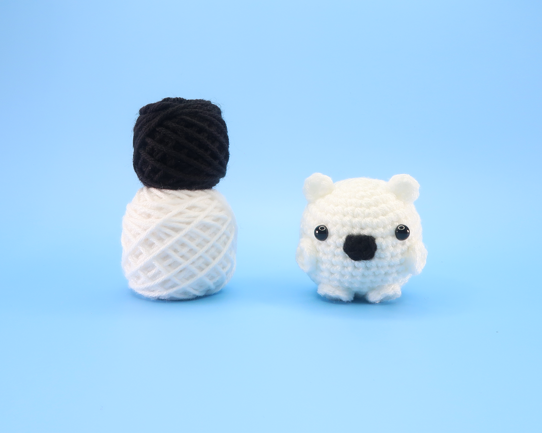 Polar Bear Ball Crochet Kit & Pattern