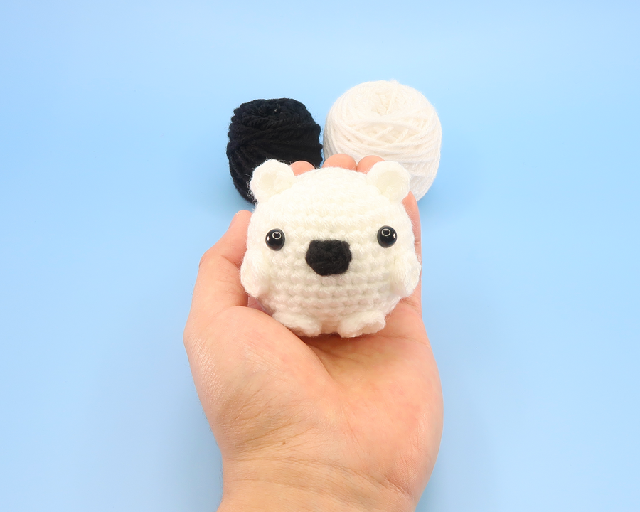 Polar Bear Ball Crochet Kit & Pattern