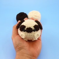 Pug Dog Ball Crochet Kit & Pattern