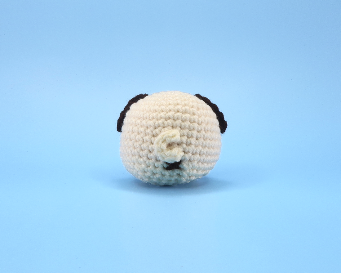 Pug Dog Ball Crochet Kit & Pattern