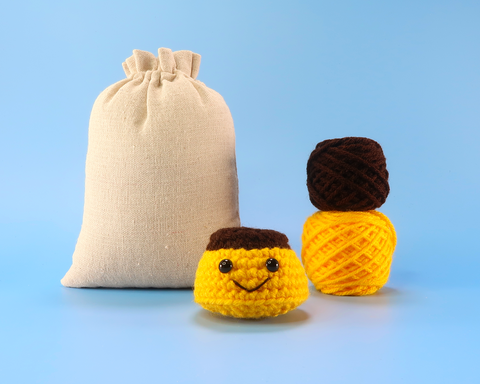Purin Custard Pudding Crochet Kit & Pattern