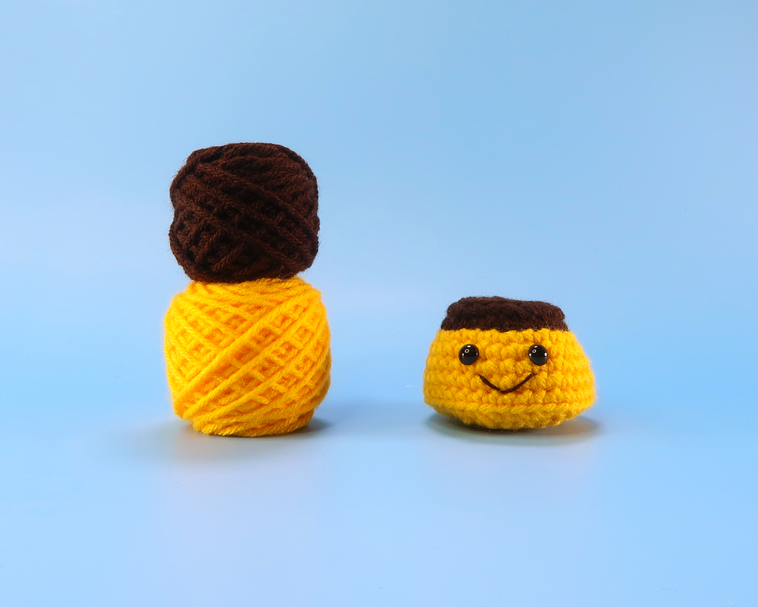 Purin Custard Pudding Crochet Kit & Pattern