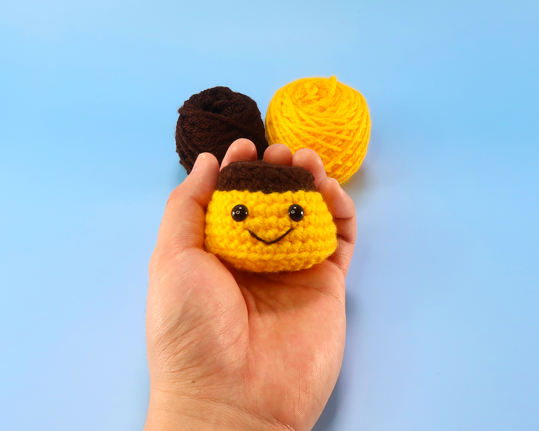 Purin Custard Pudding Crochet Kit & Pattern