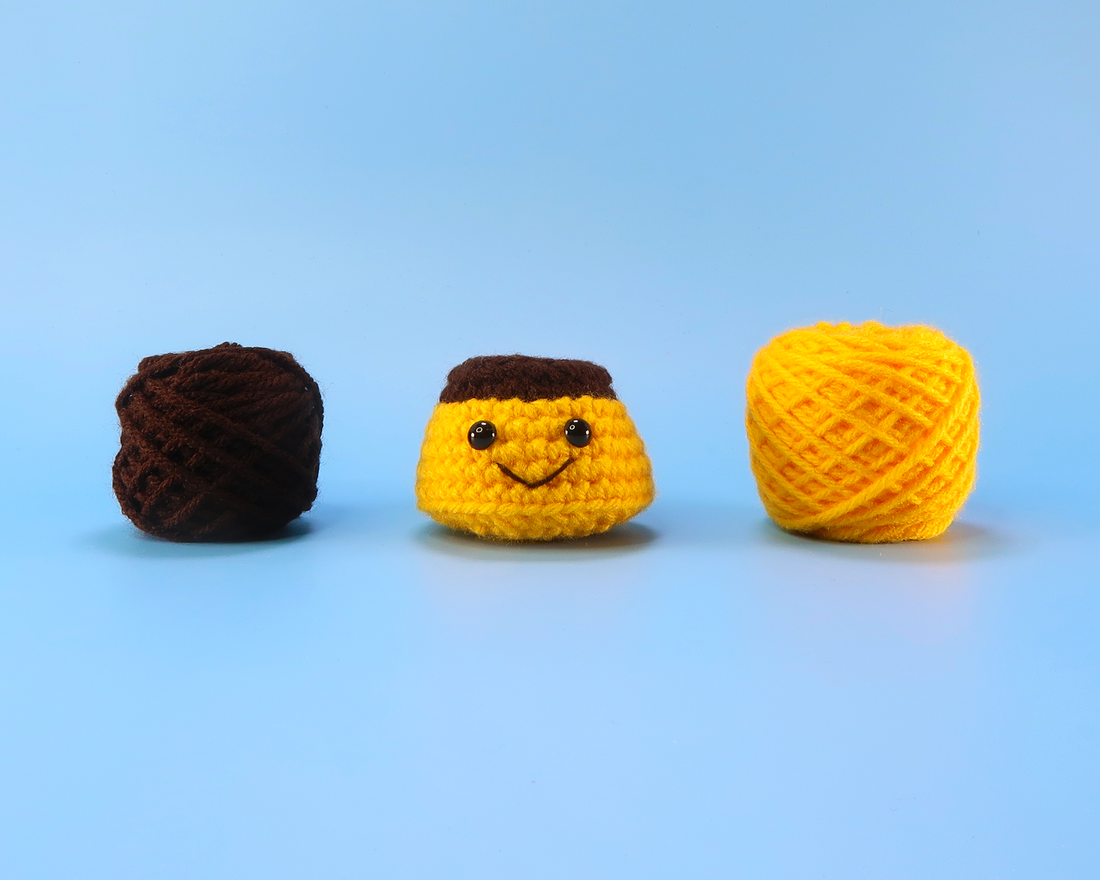 Purin Custard Pudding Crochet Kit & Pattern