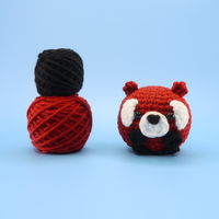 Red Panda Ball Crochet Kit & Pattern