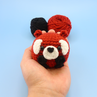 Red Panda Ball Crochet Kit & Pattern