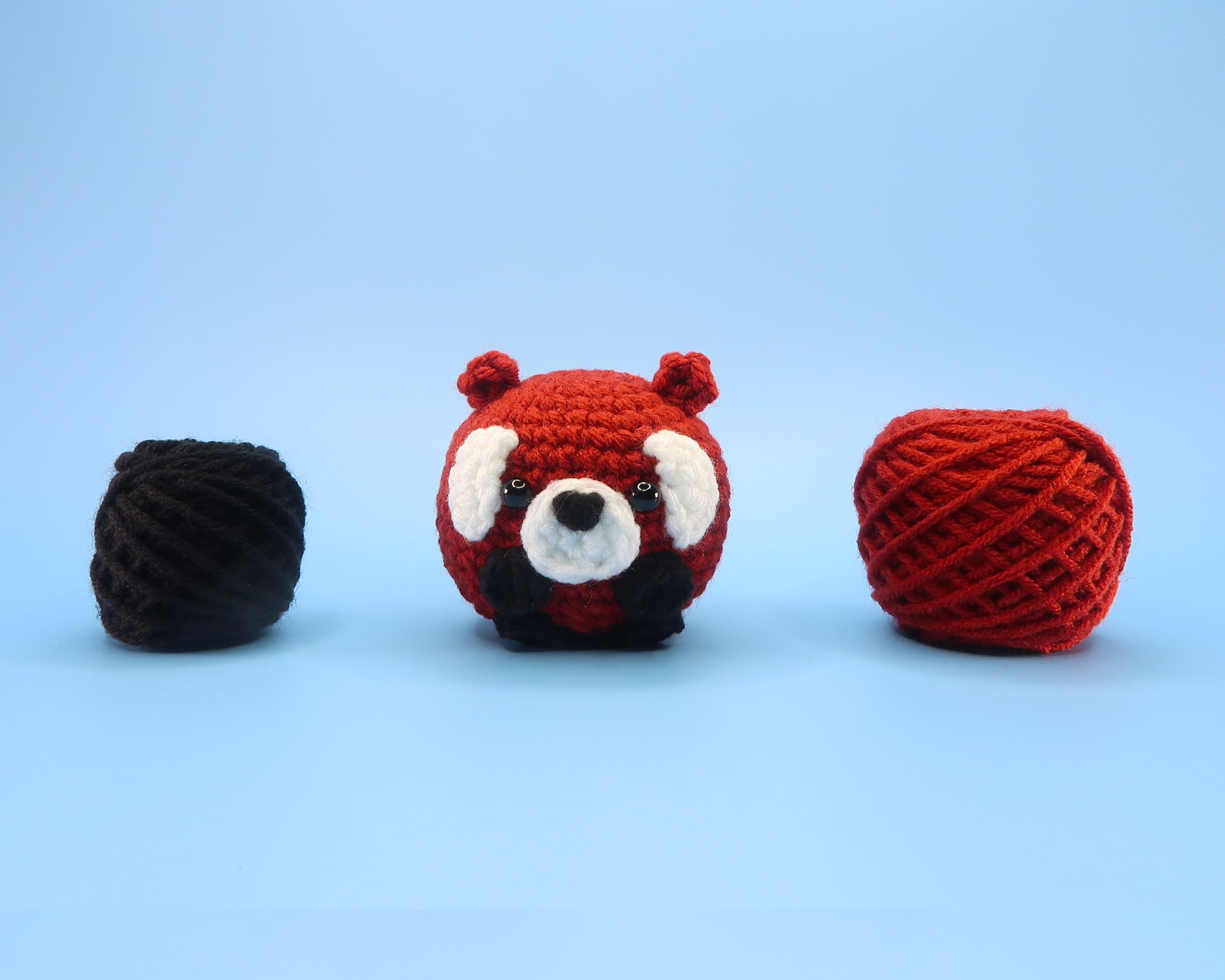 Red Panda Ball Crochet Kit & Pattern
