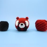 Red Panda Ball Crochet Kit & Pattern