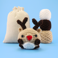 Reindeer Ball Crochet Kit & Pattern