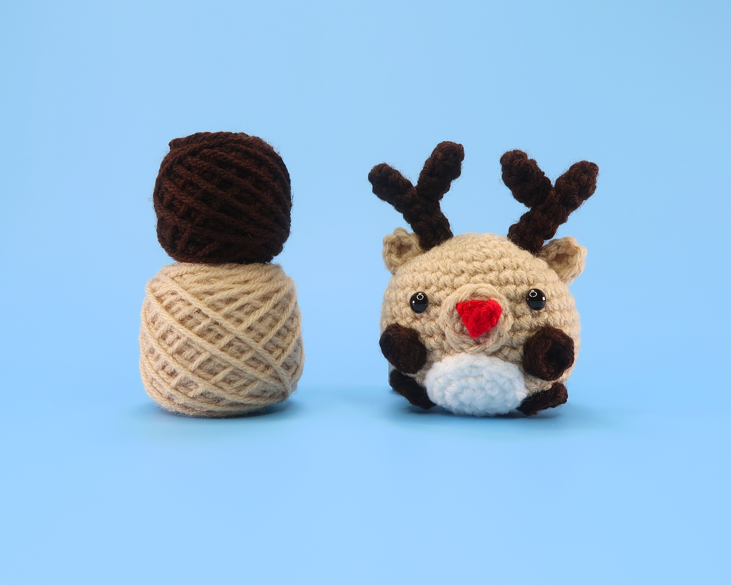 Crochet Reindeer Mini Kit - Christmas Crochet Kits & Gifts – Wee