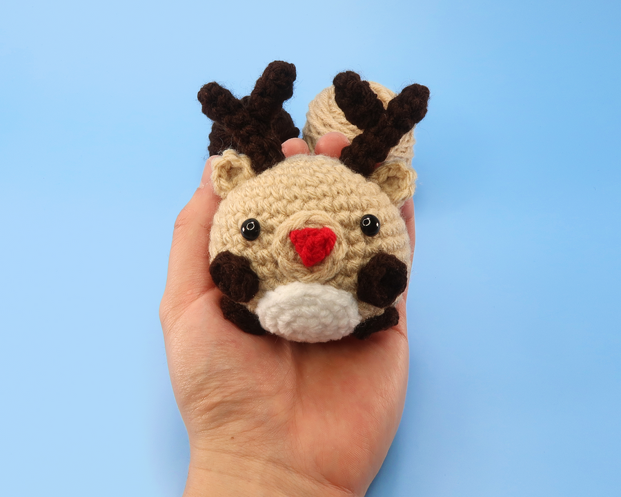 Reindeer Ball Crochet Kit & Pattern