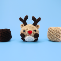 Reindeer Ball Crochet Kit & Pattern