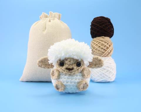 Sheep Ball Crochet Kit & Pattern