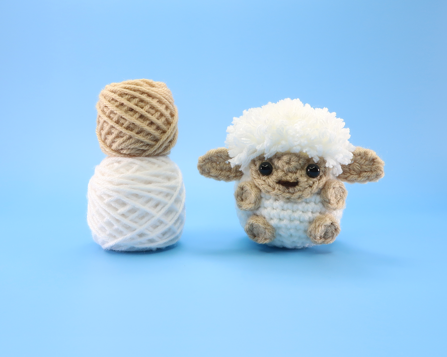 Sheep Ball Crochet Kit & Pattern