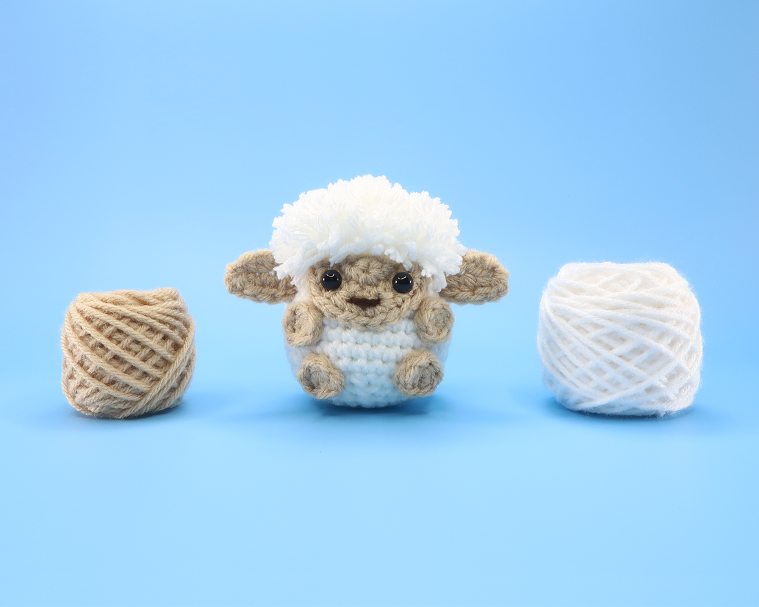 Sheep Ball Crochet Kit & Pattern