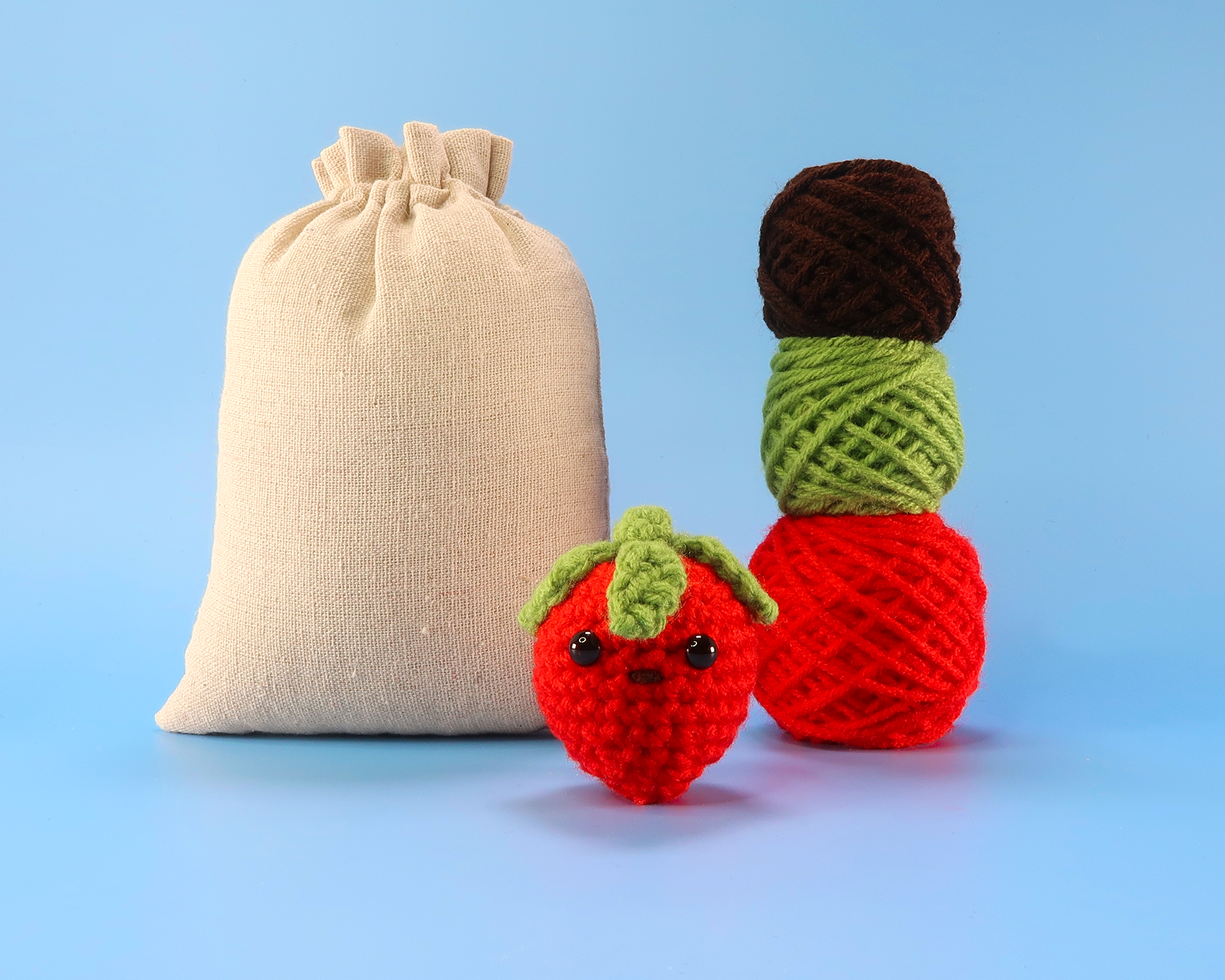 Strawberry Crochet Kit & Pattern