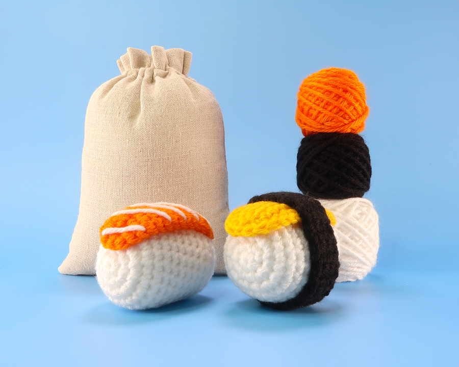 Sushi Crochet Kit & Pattern