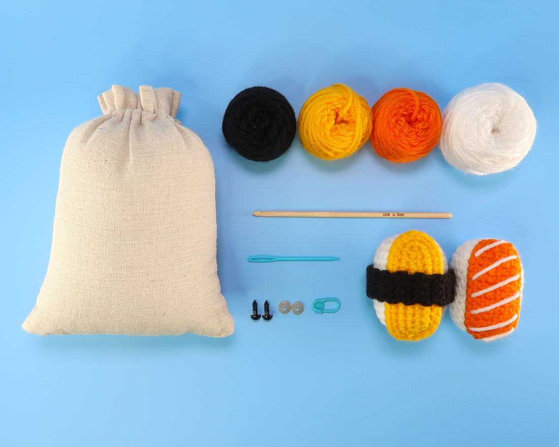 Sushi Crochet Kit & Pattern