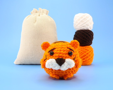 Tiger Ball Crochet Kit & Pattern